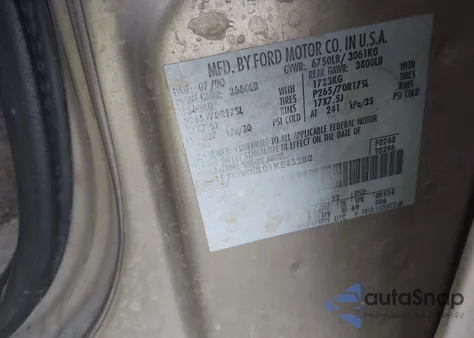 2001 Ford F-150 King Ranch Edition/Lariat/Xlt z USA, uszkodzony, nr VIN 1FTRW08L01KE43288